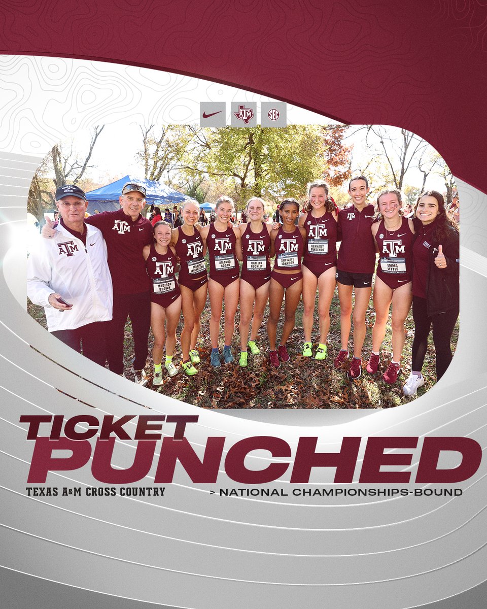 OUR TICKET IS PUNCHED 🎟️ 🥊

#GigEm | #AggieXC