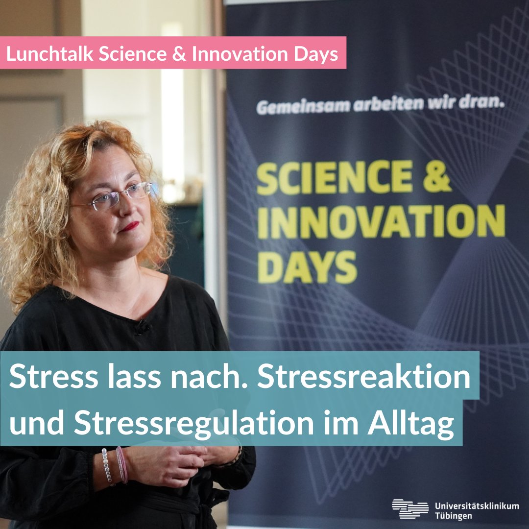 Gestern bot Prof. Birgit Derntl im Rahmen der #Science & #Innovation Days (👏@uni_tue) einen interessanten Vortrag zum Thema #Stress. Prof. Derntl gewährte nicht nur einen Einblick in aktuelle #Forschungsprojekte, sondern beleuchtete auch praktische Aspekte des #Stressmanagements