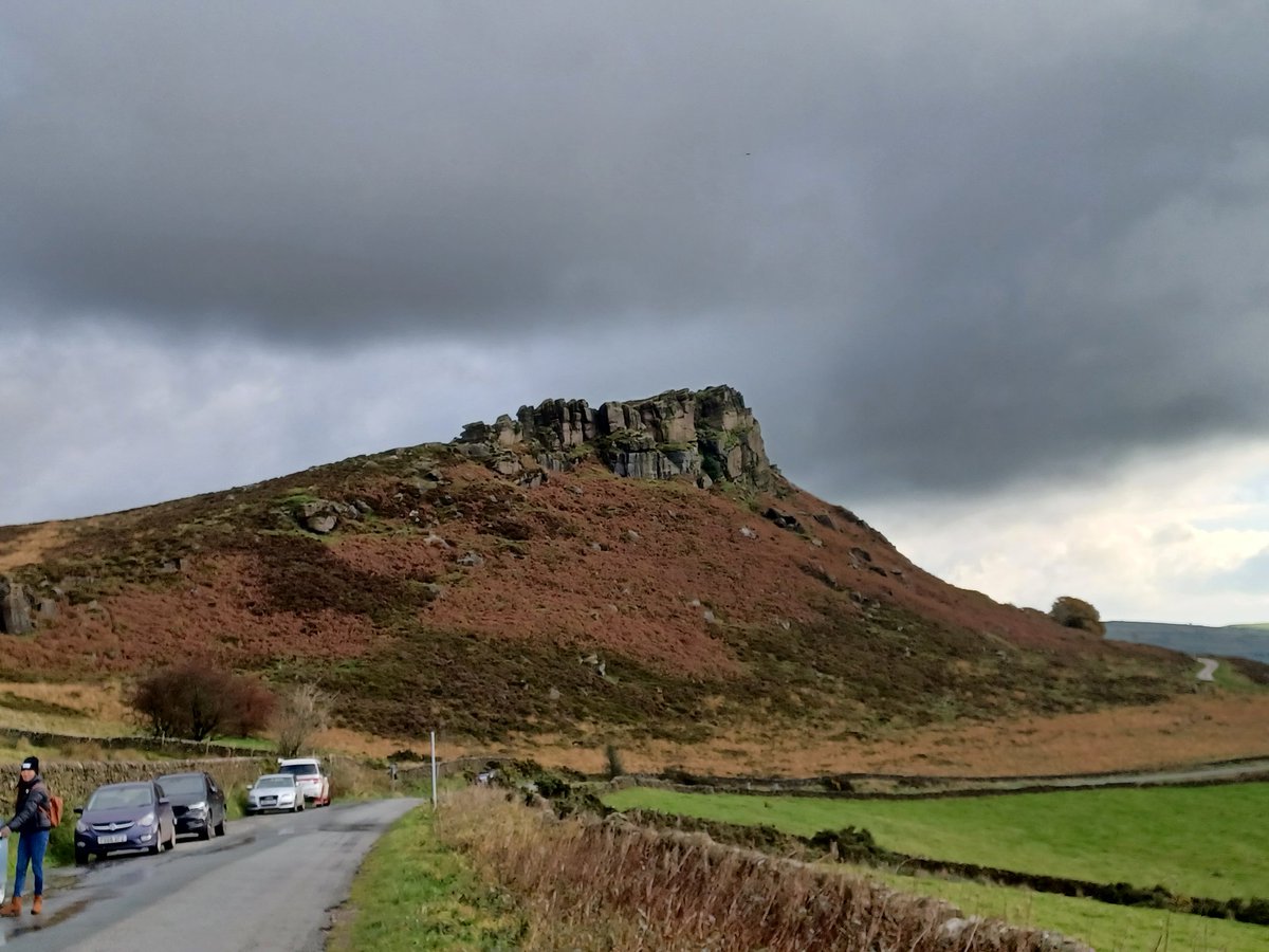 Trialling a new route in the west of the national park today , taking in the Roaches and surrounding lanes here.  Somewhat parky day , glad of the cafe stops to warm up ☕️ 🏍  #motorcycles #peakybikers #guidedtours #peakdistrict