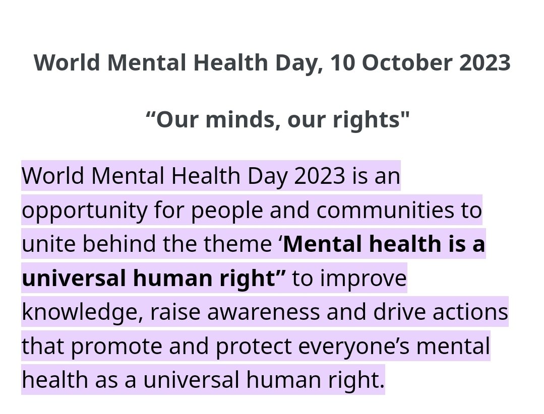 TalaK's tweet photo. I propose a change to the world mental health theme to a theme that embodies strength, resilience

"Rising Strong: Resilience, Healing, and Hope." 

To recognizes the immense autrocity faced in Gaza and emphasizes the power of resilience in the face of the falling of human rights https://t.co/dNlH6xIhio