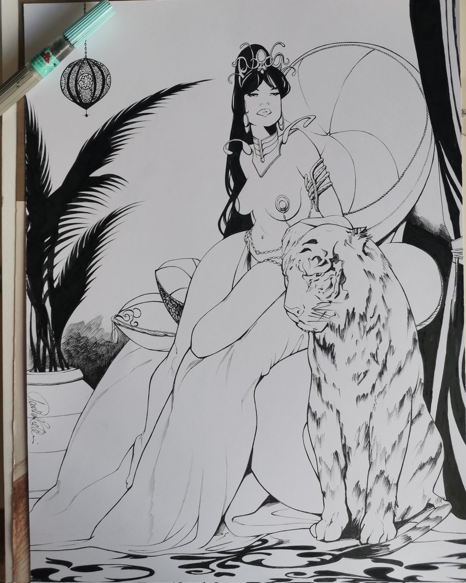 Dejah Thoris commission
Ink on paper
#dejahthoris  #comics
#commissions