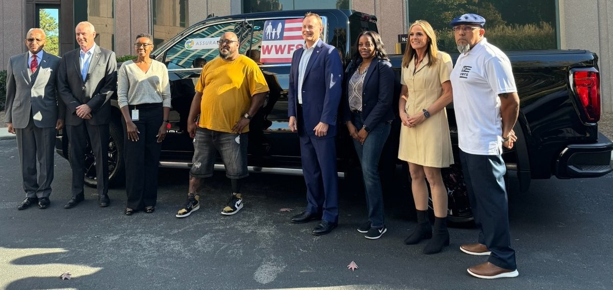 Through the Assurant Foundation, we teamed up with Wounded Warrior Family Support (WWFS) to present combat-wounded veteran Kevin Gatson with a mobility-modified 2023 GMC Sierra 1500 Truck earlier this week. #VeteransDay #AssurantProud

Learn more: aizgo.co/6013uQXIH