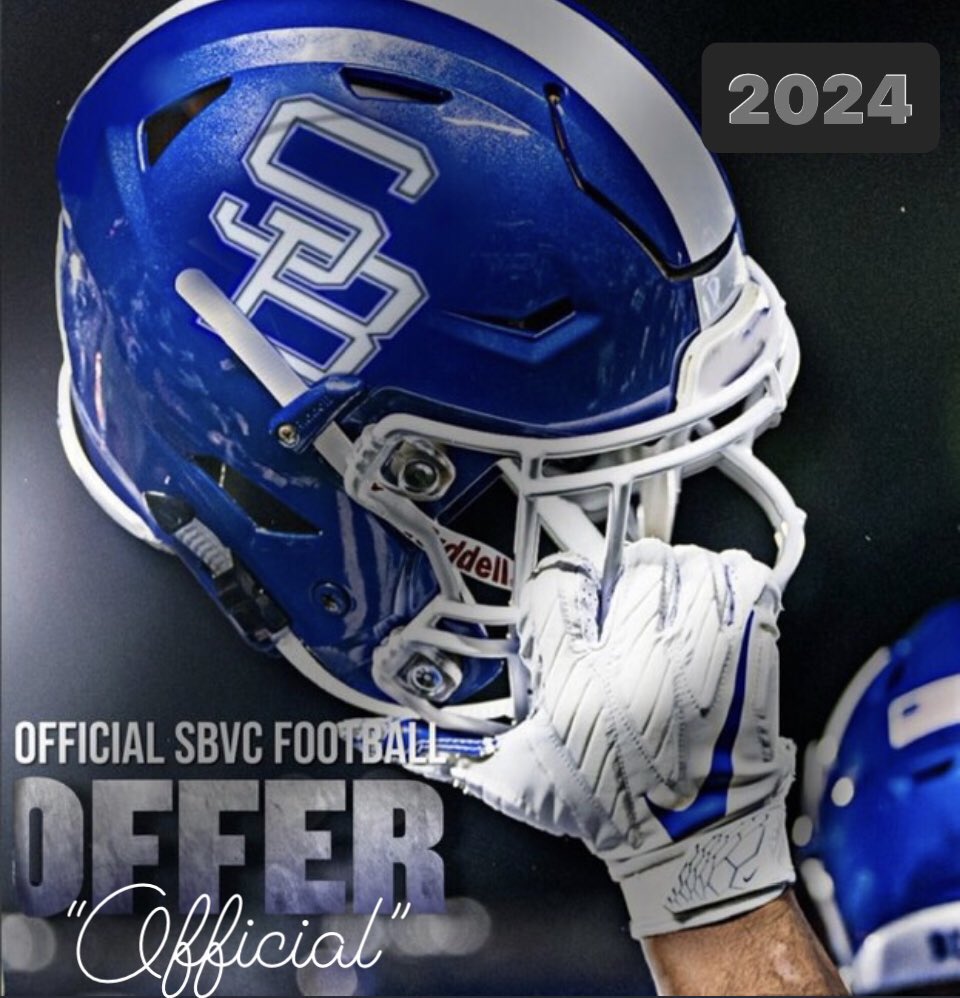 Glad to receive my 4th offer from @SBVfootball thanks <a href="/ItsCoachGriff/">COACH GRIFF‼️</a> for believing in me! <a href="/CoachSmith918/">Danny Smith</a> <a href="/Levya73/">Levy Adcock</a> @j9rock <a href="/Will_RogersFB/">Will Rogers Football</a> #RecruitRogers