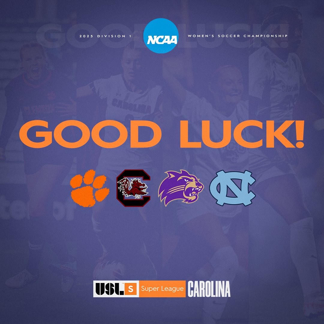 4️⃣ Division I women’s soccer programs repping the Carolinas! 👏 

Best of luck to all teams competing in the 2023 <a href="/NCAA/">NCAA</a> women’s soccer championship!