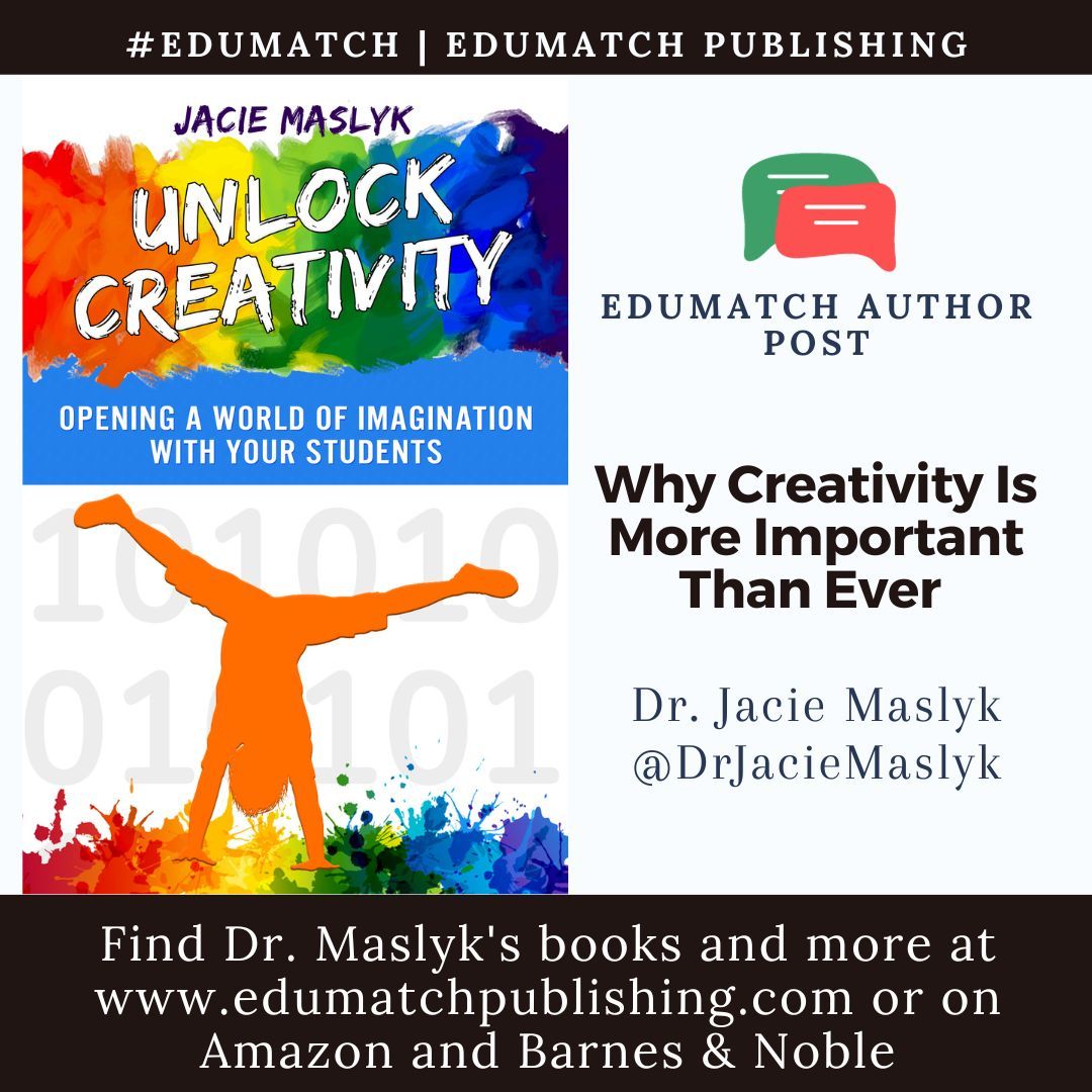 EdumatchBooks's tweet photo. 💡Discover 7 keys to unlock creativity and learn how to incorporate these into your daily routines. Develop creative habits 🎨 embrace playful exploration 🤖 @DrJacieMaslyk https://t.co/9wehhDj11O #UnlockCreativity #CreativeThinking #EducationCreativity https://t.co/iCg7nnEp4Y