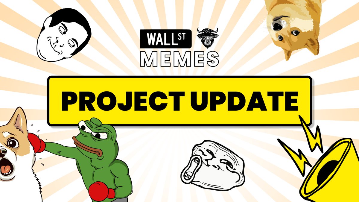 Our weekly update is here! 🔥

Make sure to subscribe to our <a href="/Medium/">Medium</a> to stay up to date each week 🔔

Read here⬇️
wallstreetmemes.medium.com/weekly-update-…