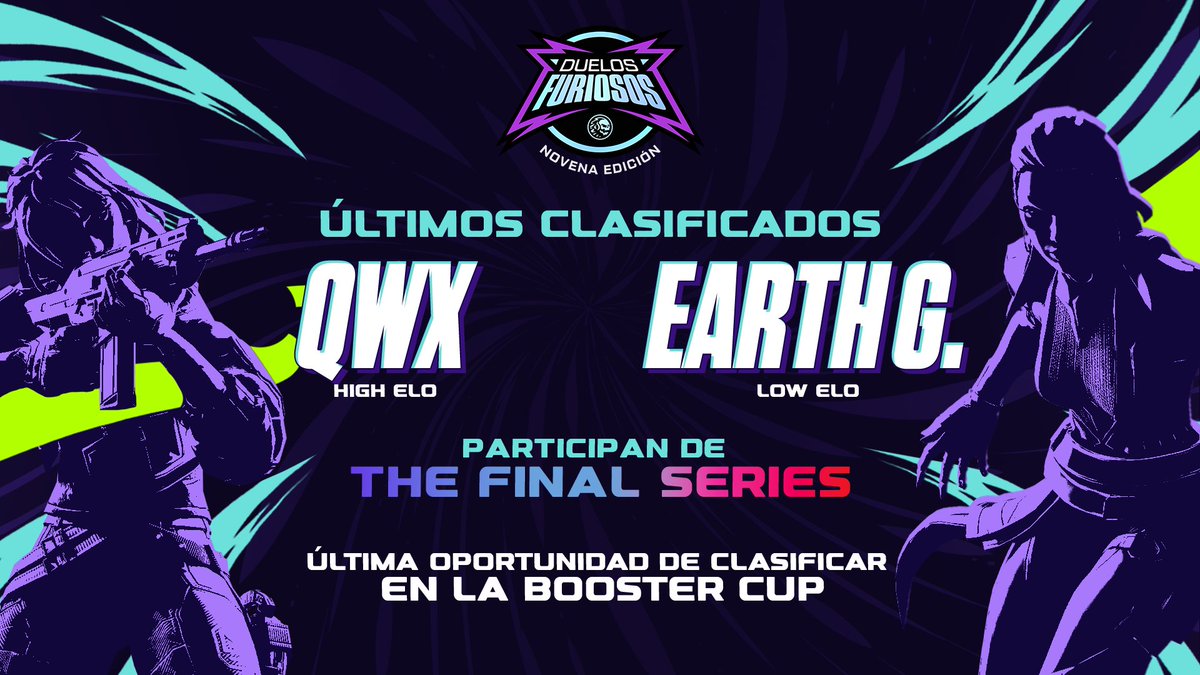 ¡CLASIFICADOS A THE FINAL SERIES!

Felicitamos a <a href="/qwxgang/">✞ QWX ✞</a> y #EarthGaming por conseguir la clasificación a #TheFinalSeries 🤩

Última oportunidad para clasificar: fitchin.gg/tournaments/24…