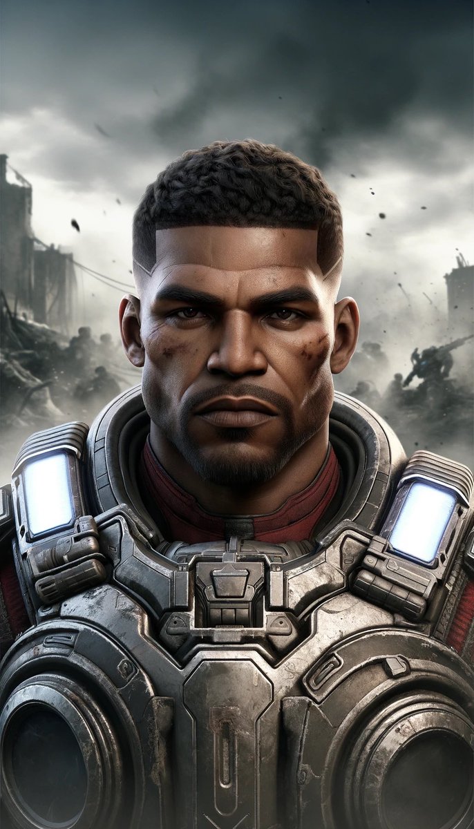 IEMPRIESS's tweet photo. I asked AI to give me Dominican Gaars of War characters, including one with children and it didn’t disappoint ❤️🇩🇴 @GearsofWar @GearsEsports @CoalitionGears Make it happen for Gears 6 please 🙏  #diversityingaming #gameress #dominicanrepublic @Gameress_ #GearsOfWar https://t.co/7DXOr2KDFr