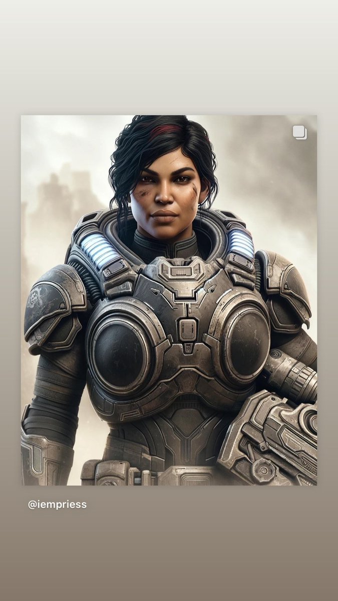 IEMPRIESS's tweet photo. I asked AI to give me Dominican Gaars of War characters, including one with children and it didn’t disappoint ❤️🇩🇴 @GearsofWar @GearsEsports @CoalitionGears Make it happen for Gears 6 please 🙏  #diversityingaming #gameress #dominicanrepublic @Gameress_ #GearsOfWar https://t.co/7DXOr2KDFr