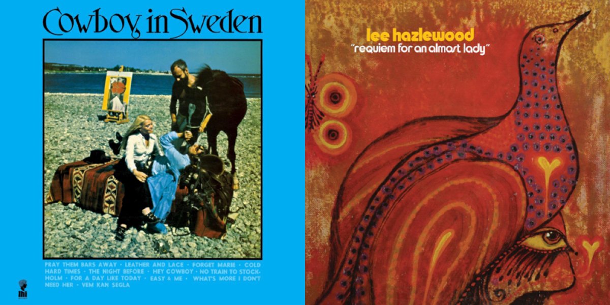 LEE HAZLEWOOD • COWBOY IN SWEDEN / REQUIEM FOR AN ALMOST LADY (LHI Records, 1970/71) 
• Country & #chamberpop tunes for a TV special incl. duets w/ Nina Lizell 
• Folky breakup record ft. Jerry Cole on guitar & bass
+ singles & unreleased tracks
#RockSolidAlbumADay2023 314/365