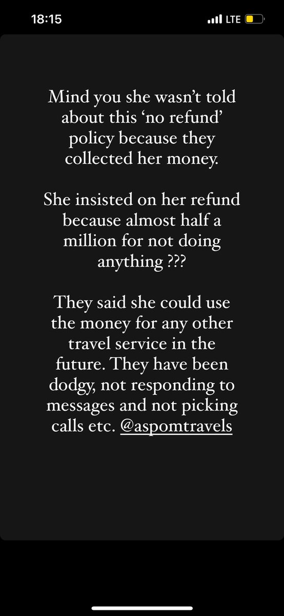 tracybatta's tweet photo. I am calling out @aspomtravels today because they want to get away with N459,000 of my sister’s hard earned money. https://t.co/YnuBEI02CM