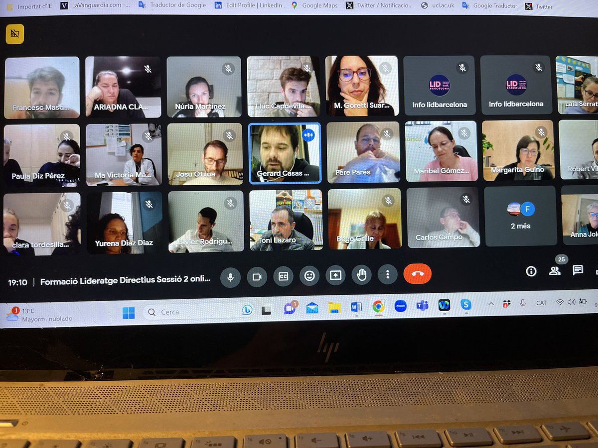AnnaJolonch's tweet photo. Segunda sesión del Programa de Liderazgo Pedagógico de @lid_barcelona esta vez nos reunimos en linea y compartimos  la agenda de aprendizaje y desarrollo del liderazgo en los centros: avanzamos y planteamos nuevos retos @cescmasdeu #liderazgopedagógico https://t.co/y06vlt5jWE
