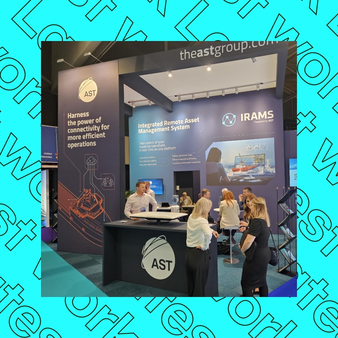 We've helped @TheASTGroup make waves at #Europort in Rotterdam – one of the largest marine, tech, and shipping exhibitions in Europe 🛰️🚢🌍

Using their refreshed brand identity, we created a bespoke, covered textile #standdesign. Watch this space for more of our collab!
