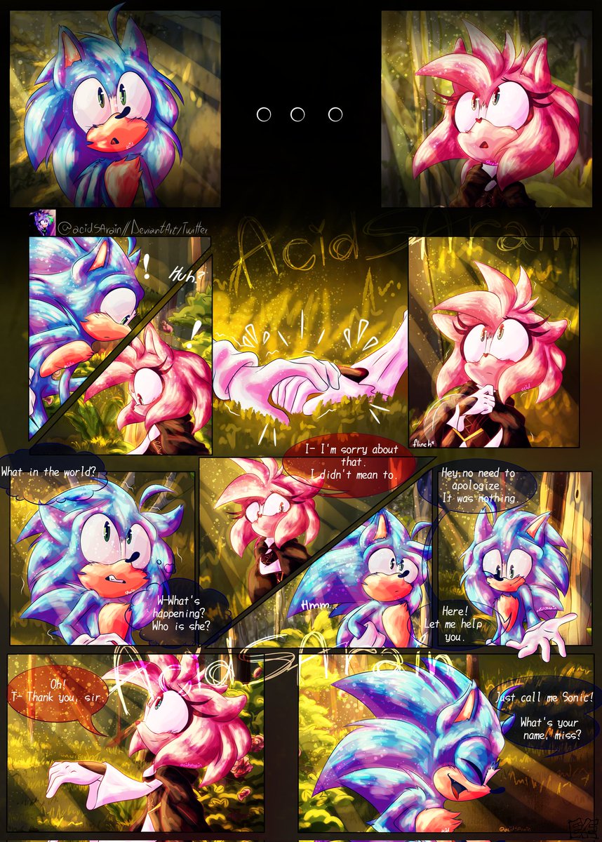 A cliché meeting | Part 2

#SonAmy fluff~
Part 2 /4?
This took me a long time to make and I honestly don't know why it did, but hey here we are.
Anyway, enjoy... 
#SonicTheHedgehog
#sonicfanart #soniccomic