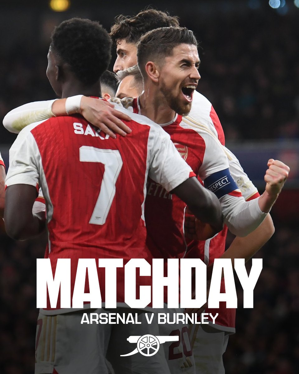 🔴 𝗠𝗔𝗧𝗖𝗛𝘿𝘼𝙔 ⚪️ 🆚 Burnley 🕒 3pm (UK) 🏆 Premier League 🏟 Emirates Stadium