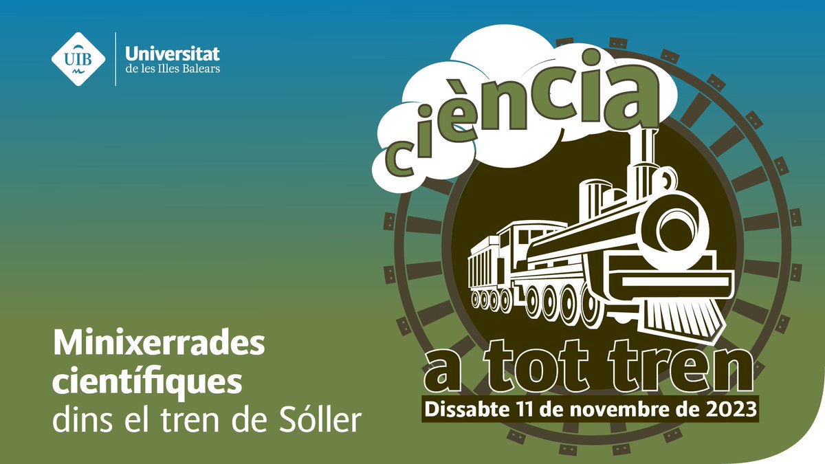 InvestigacióUIB (@investigaciouib) on Twitter photo Estrenem <a href="/investigacioUIB/">InvestigacióUIB</a> per divulgar la recerca de <a href="/UIBuniversitat/">Universitat de les Illes Balears - UIB</a> aprofitant l’activitat pionera #CienciaTotTren23 🚂🔬 que organitzem amb altres centres. Demà omplirem el #TrenDeSóller de ciència i visitarem @museubcnMUCBO <a href="/MUCBOsoller/">MUCBO | Jardí Botànic -Museu de Ciències Naturals</a> #MuseudelaMar
✅culturacientifica.uib.cat/Projectes/2023… Estrenem <a href="/investigacioUIB/">InvestigacióUIB</a> per divulgar la recerca de <a href="/UIBuniversitat/">Universitat de les Illes Balears - UIB</a> aprofitant l’activitat pionera #CienciaTotTren23 🚂🔬 que organitzem amb altres centres. Demà omplirem el #TrenDeSóller de ciència i visitarem @museubcnMUCBO <a href="/MUCBOsoller/">MUCBO | Jardí Botànic -Museu de Ciències Naturals</a> #MuseudelaMar
✅culturacientifica.uib.cat/Projectes/2023…