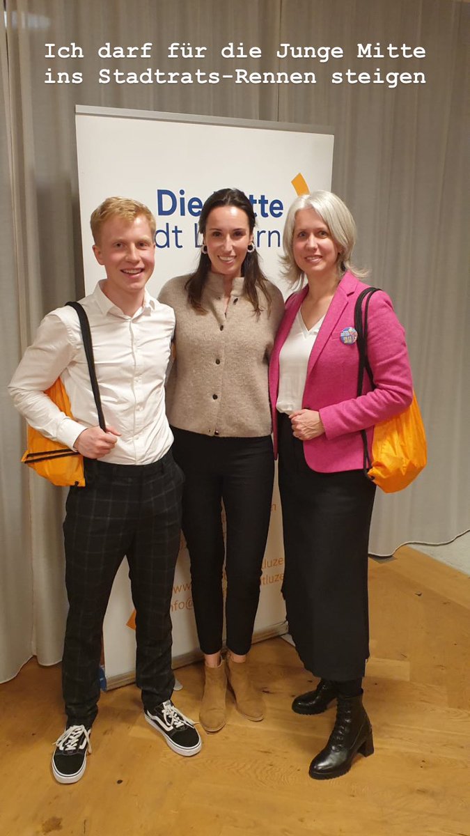 Die Junge Mitte präsentiert ihre Kandidatur für den Stadtrat!
Mit Benedikt Aregger tritt ein engagiertes Parteimitglied in das Rennen um die Stadtluzerner Regierung.

Wir wünschen ihm viel Erfolg🙌🏻🚀

Gemeinsam Brücken bauen
Die #jungemitte hat Zukunft  

zentralplus.ch/politik/mitte-…