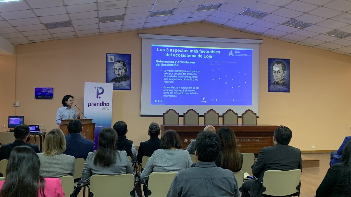 utpl's tweet photo. 🚀💡 ¡Conoce los resultados del Diagnóstico de #Emprendimiento Loja 2023!

Con el apoyo de #GEIAL en 3⃣ ciudades del país: 📍 Quito, Guayaquil y Loja se realizó un estudio para establecer un diagnóstico acerca de las condiciones de emprender, en #Loja

📝 Este estudio se realizó con investigadores de #UTPL, @prendho y la Mesa Provincial de Emprendimiento de Loja 🙌

🔗 Conoce más en el siguiente enlace  👉 https://t.co/bj53c9lVfr