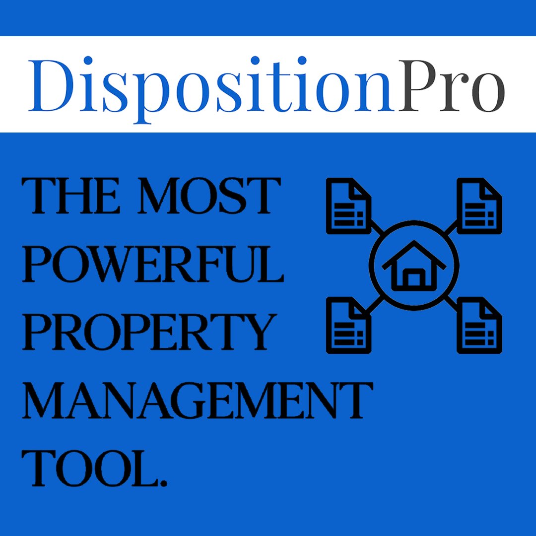 DispositionPro's tweet image. Hello Property managment companies! 
We are proud to say we have a tool built just for you. With features to help during turnover, your accounting department, managing leases, and much more! 
Go check out Disposition.pro now! for your free trial, no card required