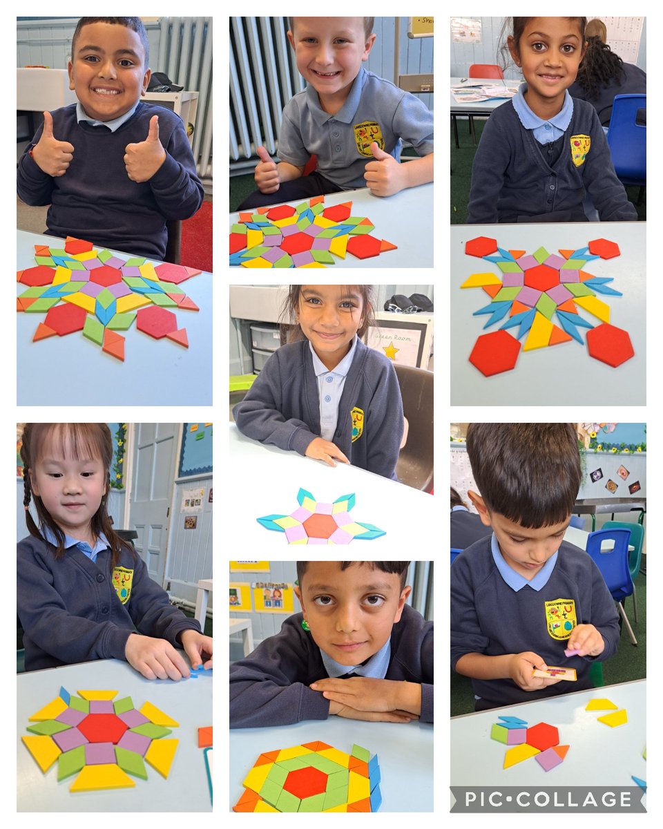 Year 2 had lots of fun using different shapes to create Rangoli patterns as part of our day celebrating Diwali! Da iawn everyone! <a href="/LansdownePS/">Lansdowne Primary</a> <a href="/CBees_LPS/">Ivy Class</a>