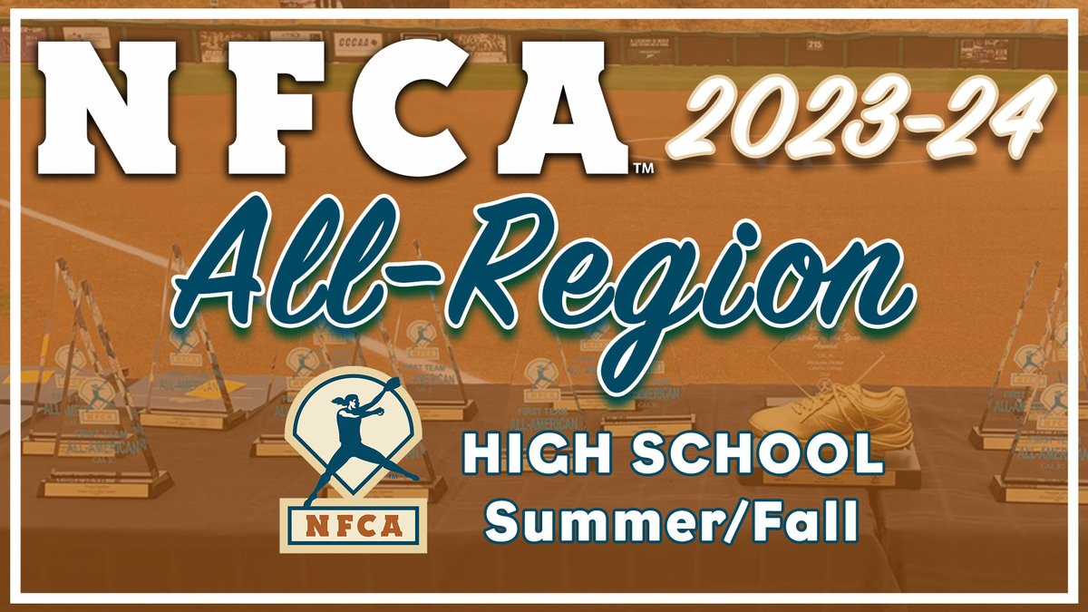 🚨 AWARDS ALERT: 4⃣7⃣ student-athletes named to 2023-2024 NFCA High School Summer/Fall All-Region teams! 🥎

🔗 bit.ly/3FYjPSA