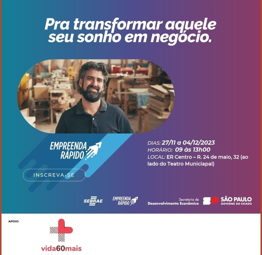 FranWinandy's tweet image. Vamos rodar uma trilha de aprendizado gratuita e presencial para empreendedores 50+ na sede do SEBRAE SP, inscreva-se: forms.office.com/pages/response…