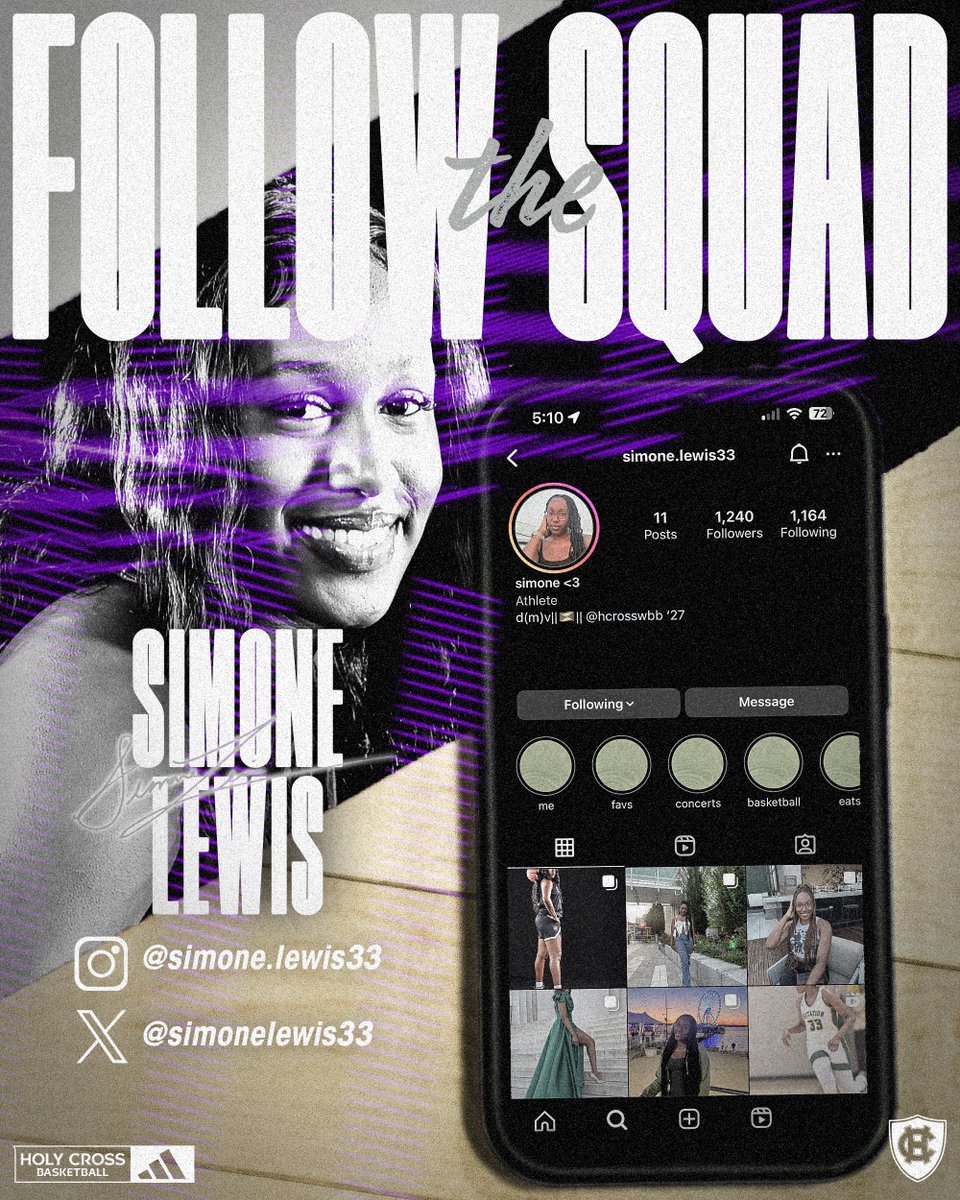 HCrossWBB's tweet photo. Make sure you follow @simonelewis33 on social.

#GoCrossGo https://t.co/hDe2yaqX03