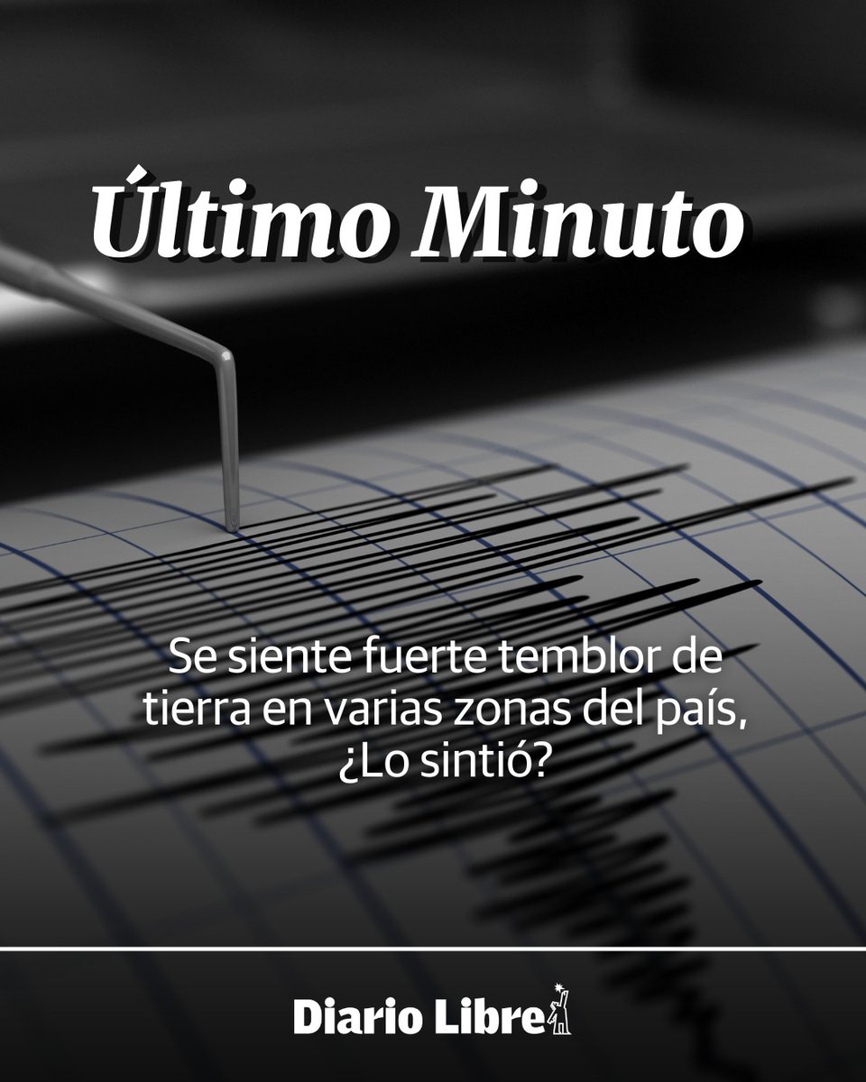 DiarioLibre's tweet photo. 🔴|#UltimoMinutoDL| Se siente fuerte temblor de tierra en varias zonas del país, ¿Lo sintió?

#DiarioLibre #Temblor #Sismo #NacionalDL https://t.co/RMc6enjhdf
