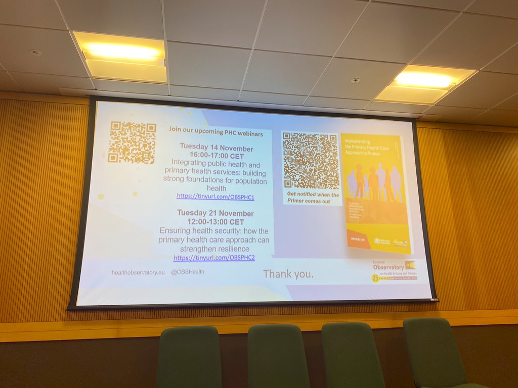 Sign up to get notified once our final global study comes out: bit.my/OBSPHCPrimerReg

Join our webinars soon to discuss how we can implement the primary health care approach👇🏽

14 Nov: tinyurl.com/OBSPHC1
21 Nov: tinyurl.com/OBSPHC2

#EPH2023