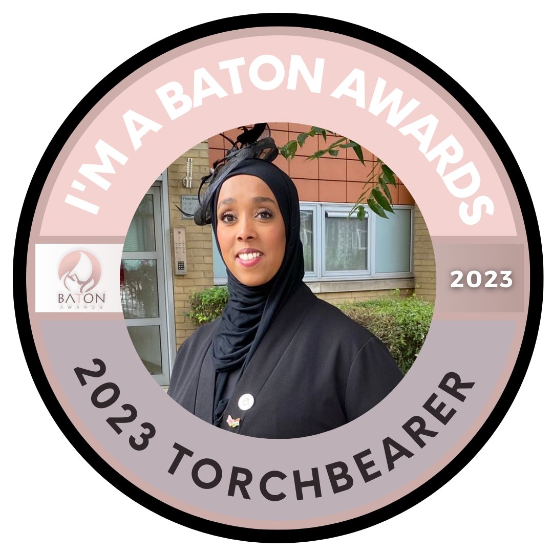 WomenInclusive's tweet image. Our CEO, Safia Jama MBE, is thrilled to announce that she is one of The Baton Awards 2023 Torchbearers! 
Follow The Baton Awards @thebatonawards
#BatonAwards2023 #PassingTheBaton #Torchbearer
Find out more here 
thebatonawards.com