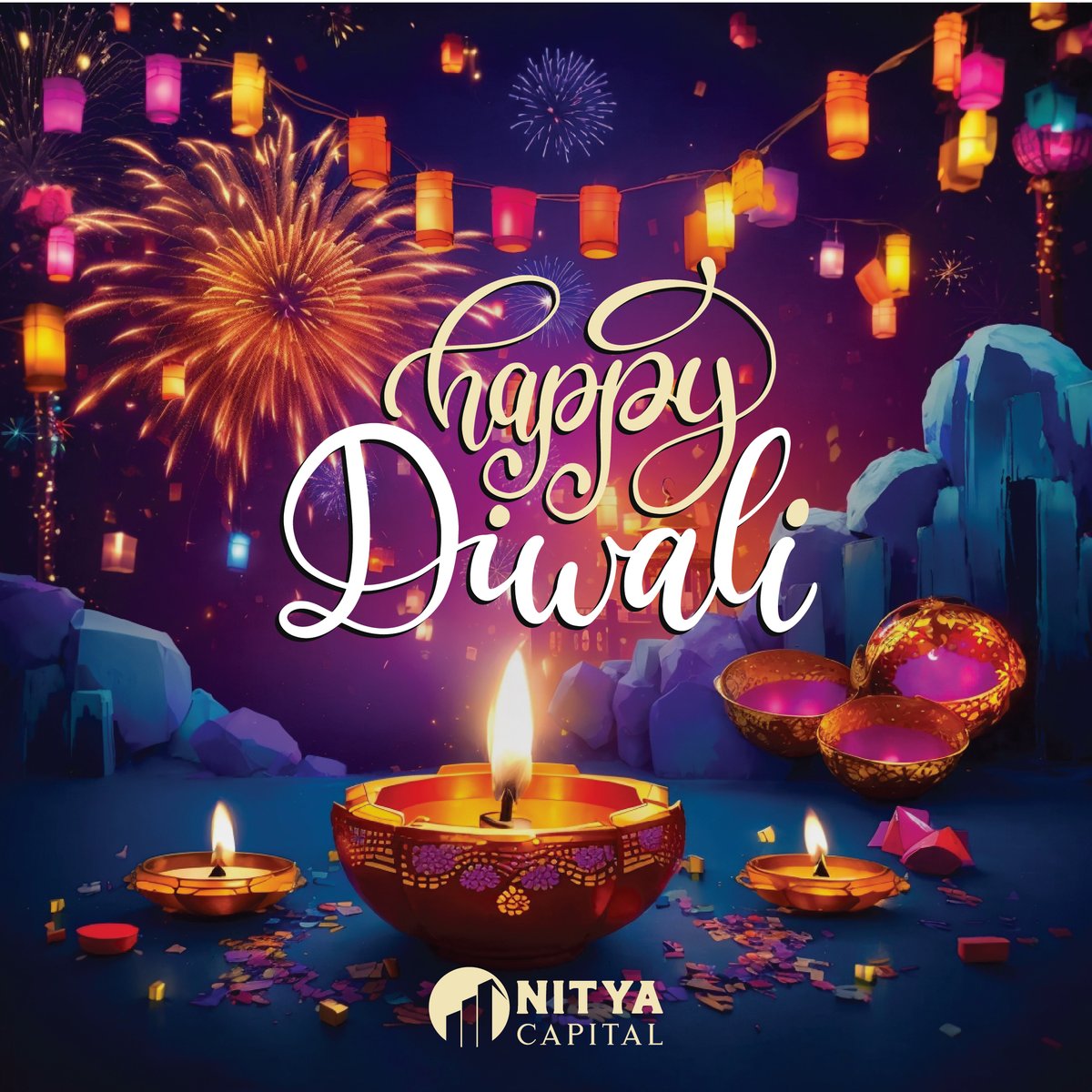 NityaCapital's tweet image. Wishing you a happy Diwali, a time to reflect on the beauty of life, to be inspired by the power of light, and to ignite the spark of creativity! Let the joy of the festival bring warmth and brightness to your home and soul. May you be blessed with a prosperous year ahead!