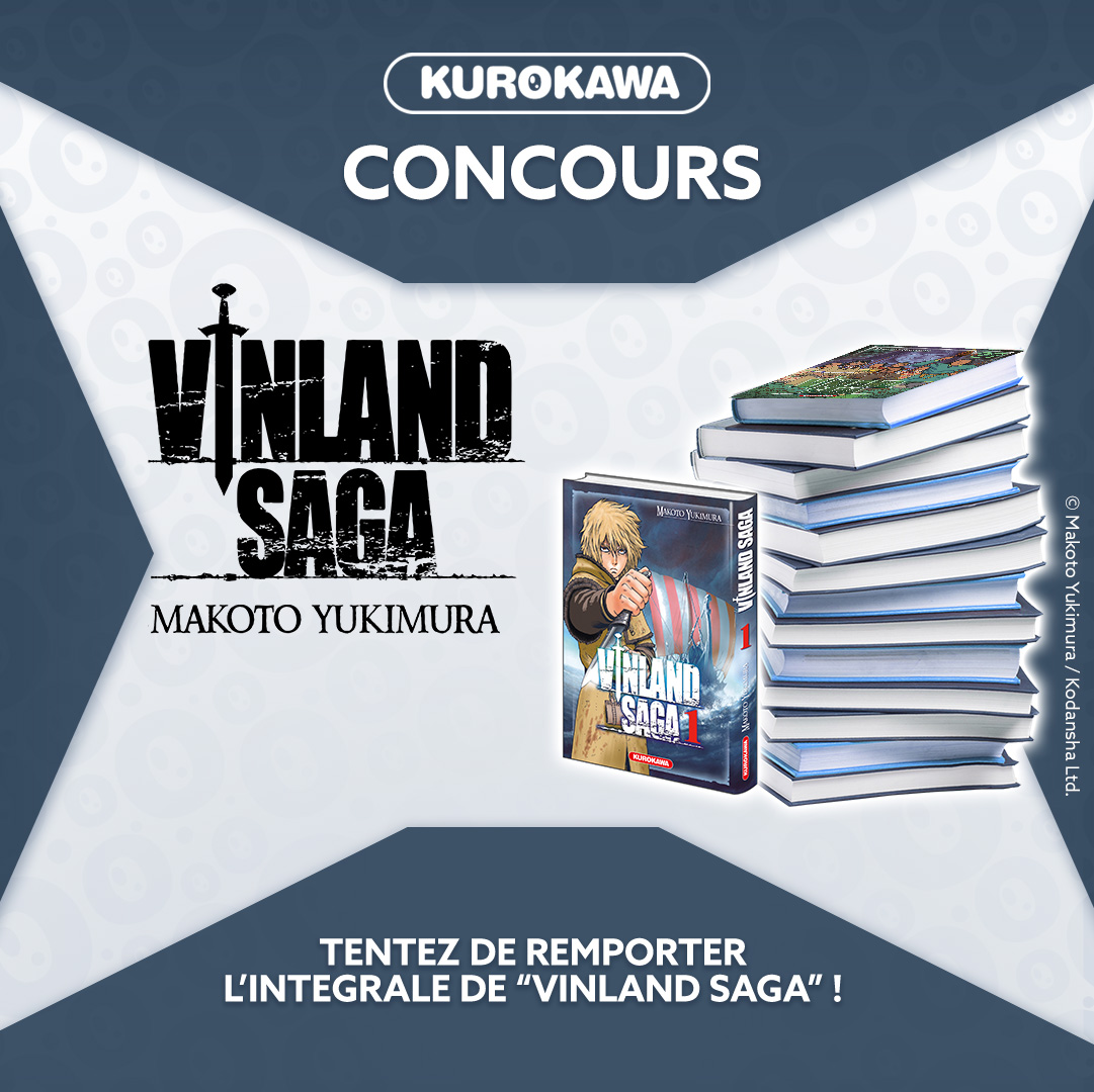 #Concours - Tente de gagner les 27 premiers tomes de #VinlandSaga 🪓

Pour participer :
🌿 Suis le compte <a href="/Kurokawa/">Editions Kurokawa</a>
🌿 Partage ce post
BONUS : tague 2 amis fans de vikings

➡ Tirage au sort le 19/11/2023 à 23h59.

+ d'infos le post sur Instagram/Facebook...