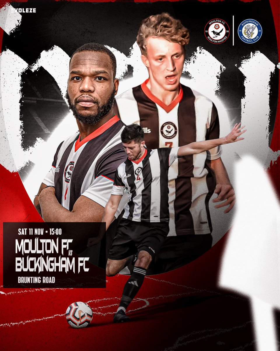 Moulton Football Club (@fc_moulton) on Twitter photo The boys return to action tomorrow as we look to pick up 3 🍒🍒🍒 at home in front of another huge crowd & the famous Moulton Ultras.
📆 Saturday 11th November
⏰ 3.00pm kick off
🏆 League
🏟️ Brunting Road
🆚 <a href="/thebuckinghamfc/">Buckingham Football Club</a>
Get over and give the boys some support, UTM 🙌🏻⚪️⚫️ The boys return to action tomorrow as we look to pick up 3 🍒🍒🍒 at home in front of another huge crowd & the famous Moulton Ultras.
📆 Saturday 11th November
⏰ 3.00pm kick off
🏆 League
🏟️ Brunting Road
🆚 <a href="/thebuckinghamfc/">Buckingham Football Club</a>
Get over and give the boys some support, UTM 🙌🏻⚪️⚫️
