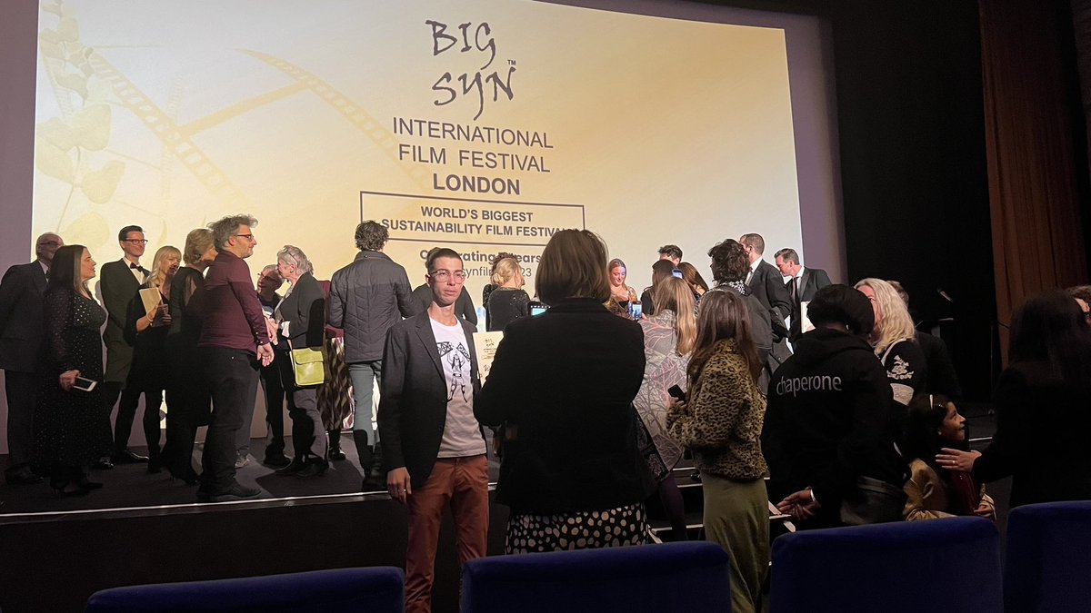 What a joyous time at the #bigsynfilmfest23 awards this afternoon. Celebrating the filmmakers who are telling the stories of  the most pressing issues facing the planet and humanity.