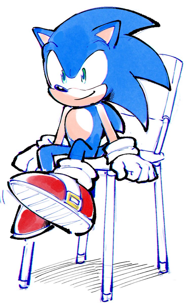 sonic the hedgehog 1boy male focus solo gloves white gloves shoes table  illustration images