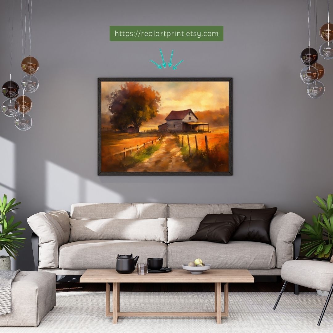 VNVibes's tweet image. Transform your space with the serene beauty of our &apos;Country Farmhouse Painting.&apos; 🏡✨ Embrace rustic charm and cozy vibes. Now 40% off during our RealArtPrint sale! Limited time offer. Shop now: [etsy.me/47tpSu6] #RusticArt #FarmhouseDecor #RealArtPrint #Sale