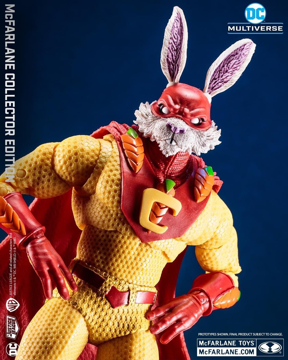 I can’t believe @Todd_McFarlane is making a DC Multiverse Captain Carrot action figure! It looks amazing. 1st Zoo Crew figure ever?

McFarlane Collector Edition wave 3 goes up for preorder NOV 15th

#McFarlaneToys #DCMultiverse #CaptainCarrot #DCComics #McFarlaneCollectorEdition
