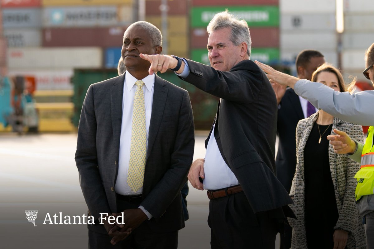 Atlanta Fed president @RaphaelBostic visited Mobile, Alabama, on Thursday for a tour of the Port of Mobile and for a roundtable discussion with members of the Alabama Port Authority and the local maritime community to learn about economic drivers and challenges in the region.