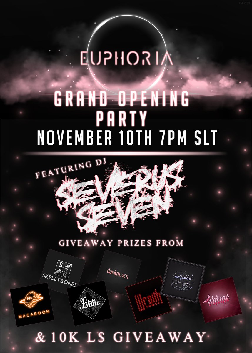 SeverusSeven's tweet photo. 7 PM SLT TONIGHT
@EuphoriaEventSL 

LFG 🤘🤠🤟 https://t.co/N8JwXEkpkV