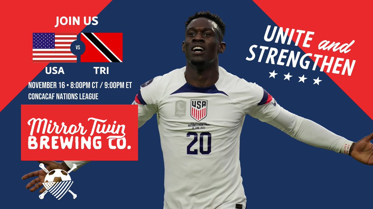 AOLexington's tweet photo. Join us Thursday night at @mirrortwinlex for the first of two games versus Trinidad &amp; Tobago in the Concacaf Nations League Quarterfinals! https://t.co/nRxBCkp4bE