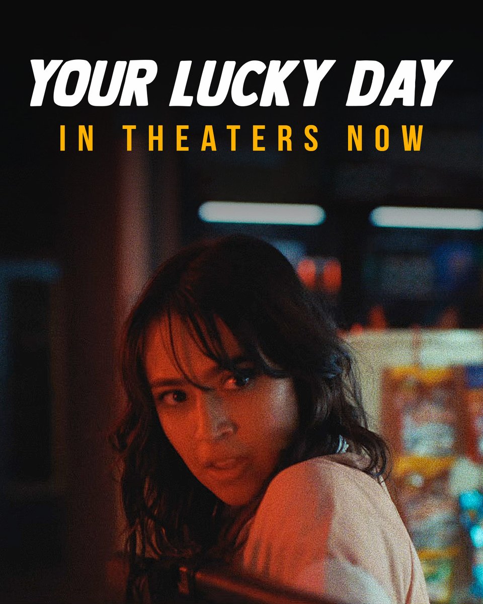 Watch the new gritty action-thriller, YOUR LUCKY DAY, #nowplaying in <a href="/alamodrafthouse/">Alamo Drafthouse</a> theaters. 🍀 Get tickets now: bit.ly/479LrQk

–
#YourLuckyDay #Movies #AngusCloud #JessicaGarza #ElliotKnight #action #thriller