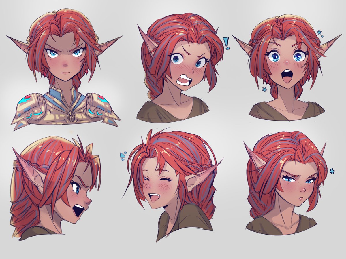 Another DnD OC, Valenae. She's an Eladrin Paladin of Mystra, technically under Oath of the Ancients, sworn to preserve magical artifacts and the Weave as a whole. 

She's a bit of a bumpkin.

#DnD #dndart #art #illustration