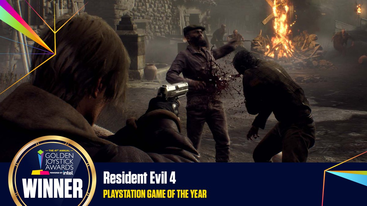 Resident Evil 4 @RE_Games has won @PlayStation Game of the Year #GoldenJoystickAwards