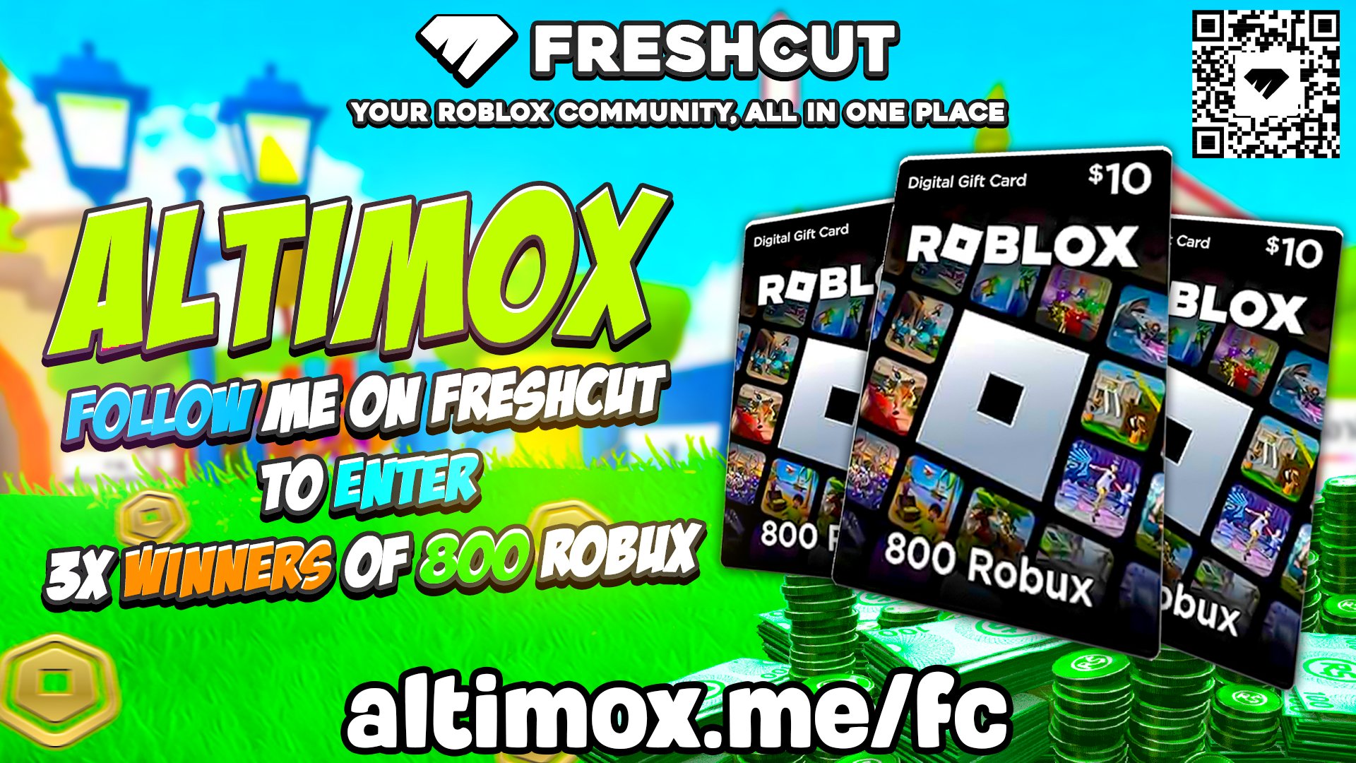 Altimox on X: 🎉 800 ROBUX GIVEAWAY (3 WINNERS) 🎉 ❓ How to join