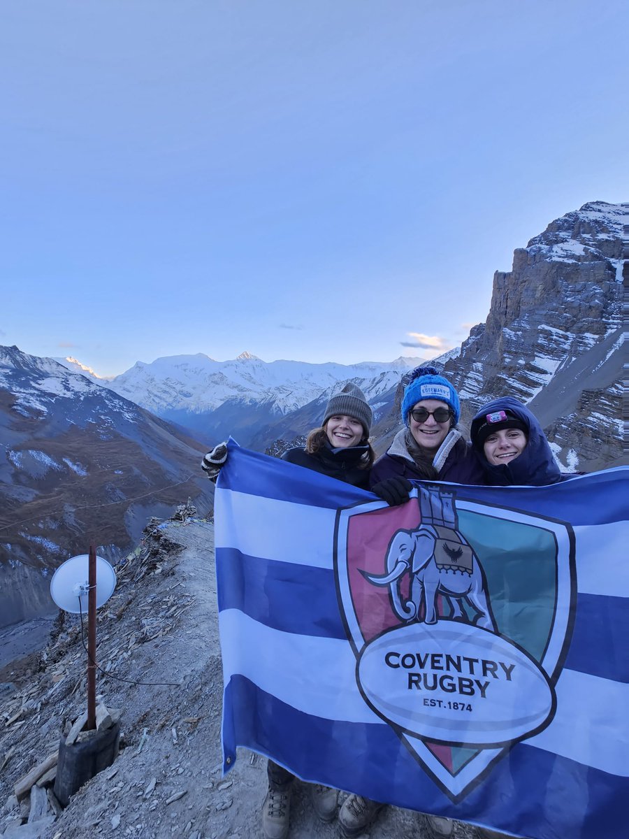 Just received. 5000 metres up Annapurna. We are famous worldwide. Stay safe Emma and friends..