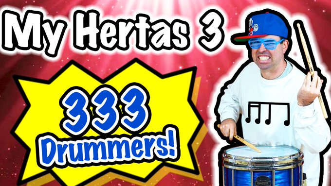 We hot the goal of 333,333 subs! Here are some hertas: "My Hertas 3" with 333 Amazing Drummers! https://t<a href="/tag/wgipercussion"class="tags"><span>#wgipercussion</span></a><a href="/tag/wgi2024"class="tags"><span>#wgi2024</span></a>
