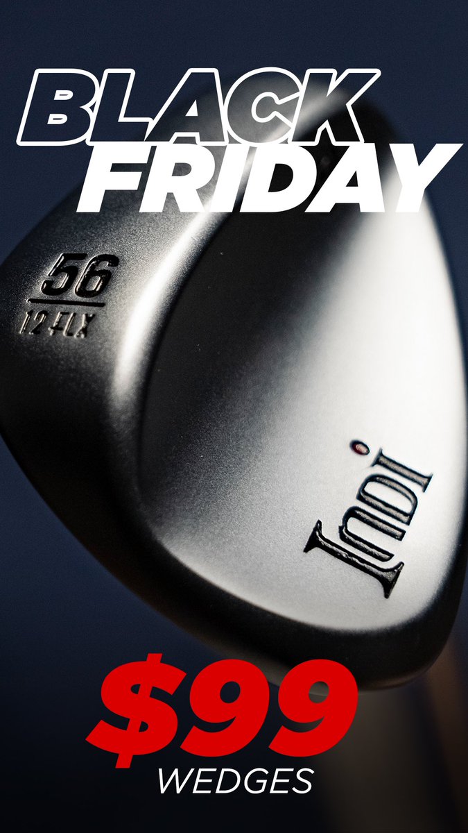 Yes, You saw it right. For Black Friday we are doing our biggest sale of the year! $99 Indi Wedges while supplies last.

indigolfclubs.com/collections/at…