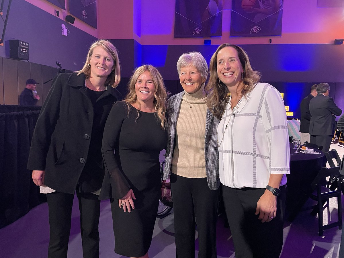 For the first time ever, we had Ceal Barry, Linda Lappe, Kathy McConnell-Miller, and JR Payne all in the same room. These women have shaped and guided our program to where it is today and we are forever grateful!

#GoBuffs