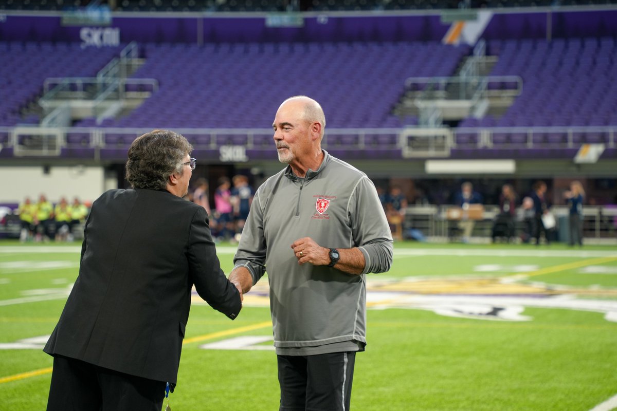 Girls’ soccer brought home the team's first championship trophy since 2016 &amp; fifth overall. Their unwavering dedication &amp; never-quit mentality drove them all season long, earning their way to the title. Congratulations Red Knights. #BSMPROUD Read more: bit.ly/bsm-state-socc…