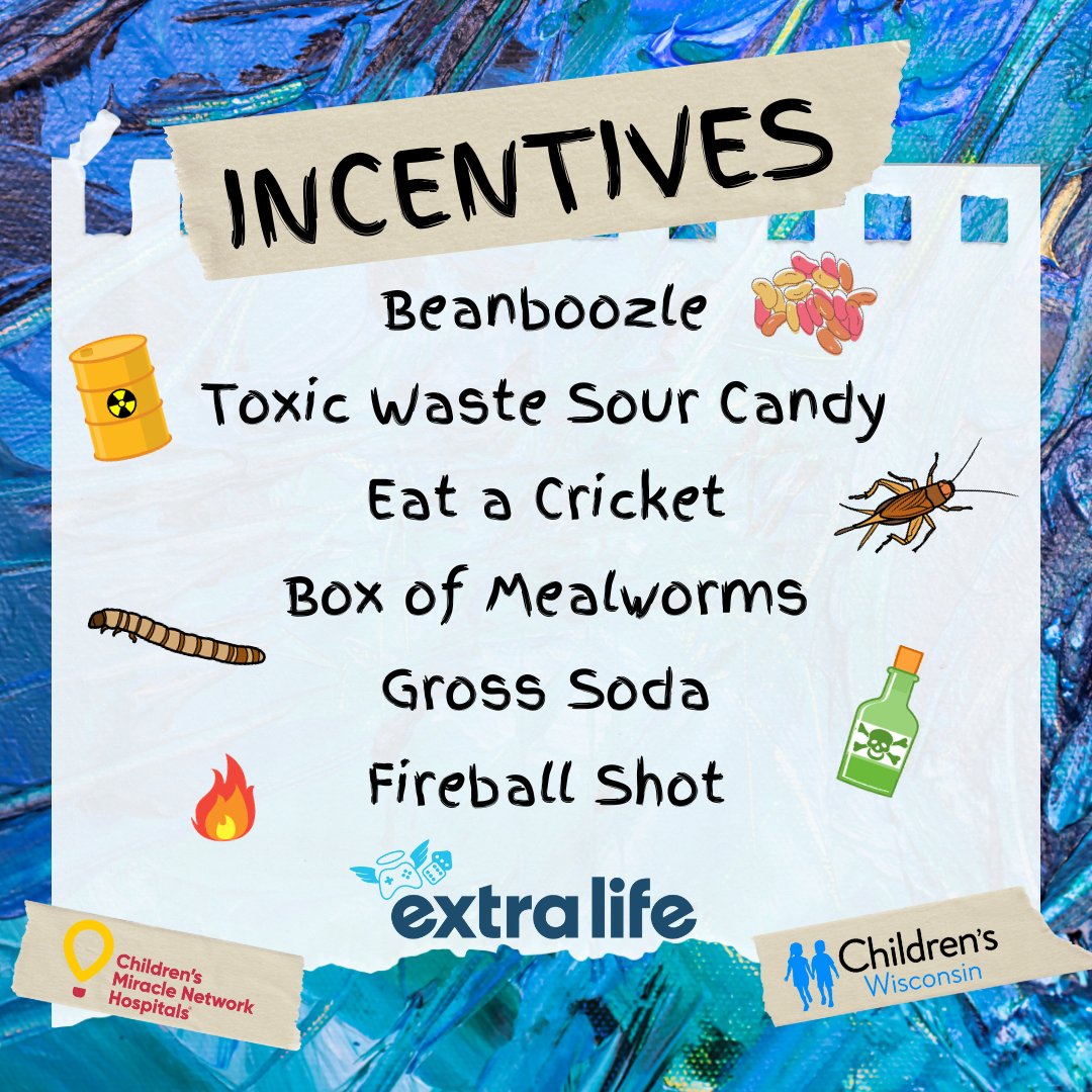 Shanitize's tweet image. @ExtraLife4Kids Game Weekend is upon us! Come hang out and support @childrenswi 🙌 Donate for some delightful incentives 😵‍💫 extra-life.org/participant/Sh…
twitch.tv/shanitize